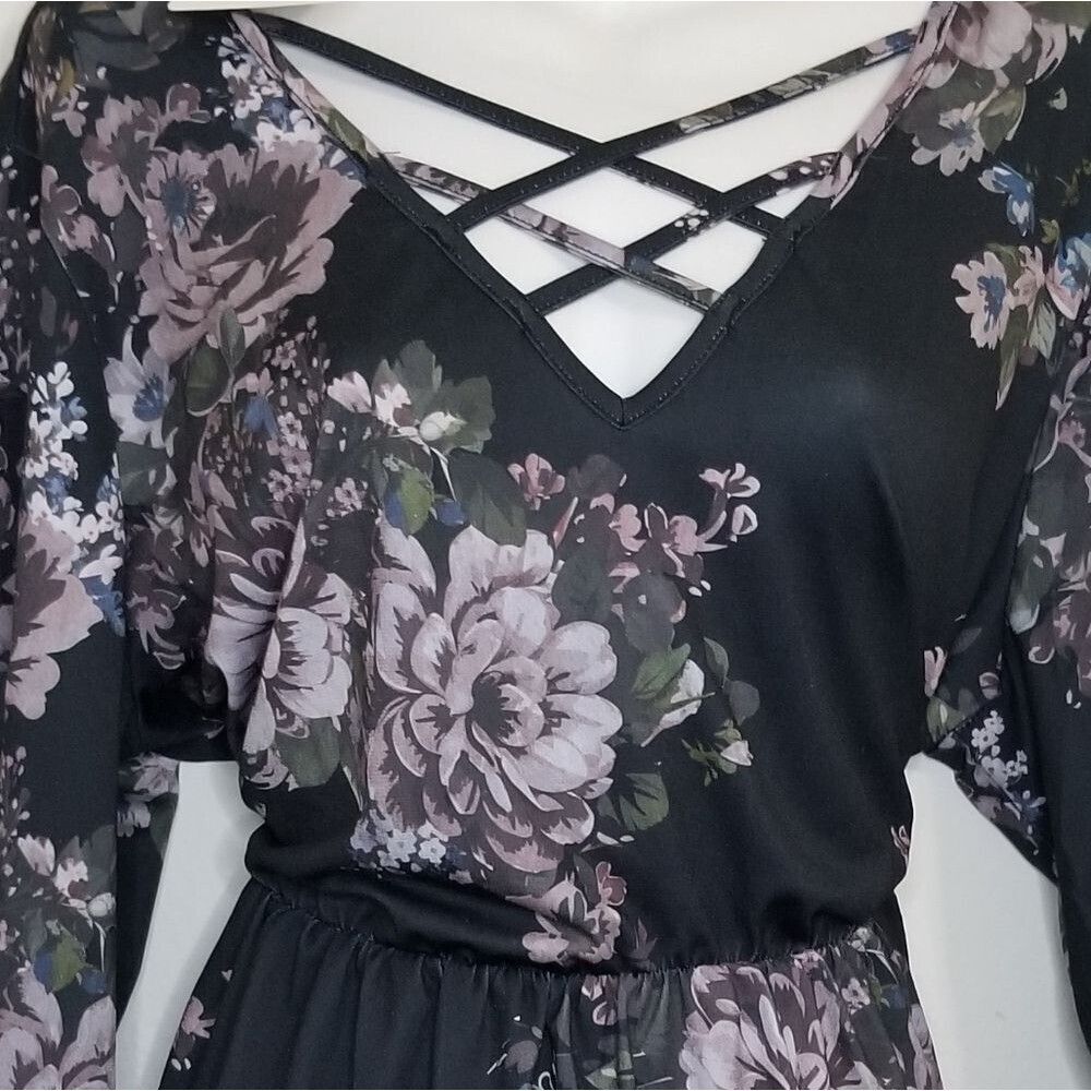 Bloomchic Floral Print Babydoll Blouse - Picture 5 of 9